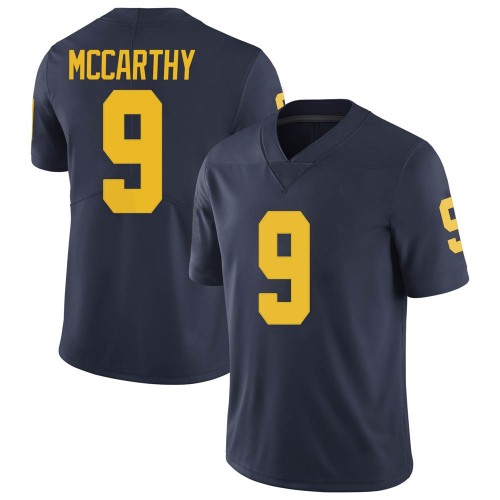 J.J. McCarthy Michigan Wolverines Men's NCAA #9 Navy Limited Brand Jordan College Stitched Football Jersey GEY4354XO